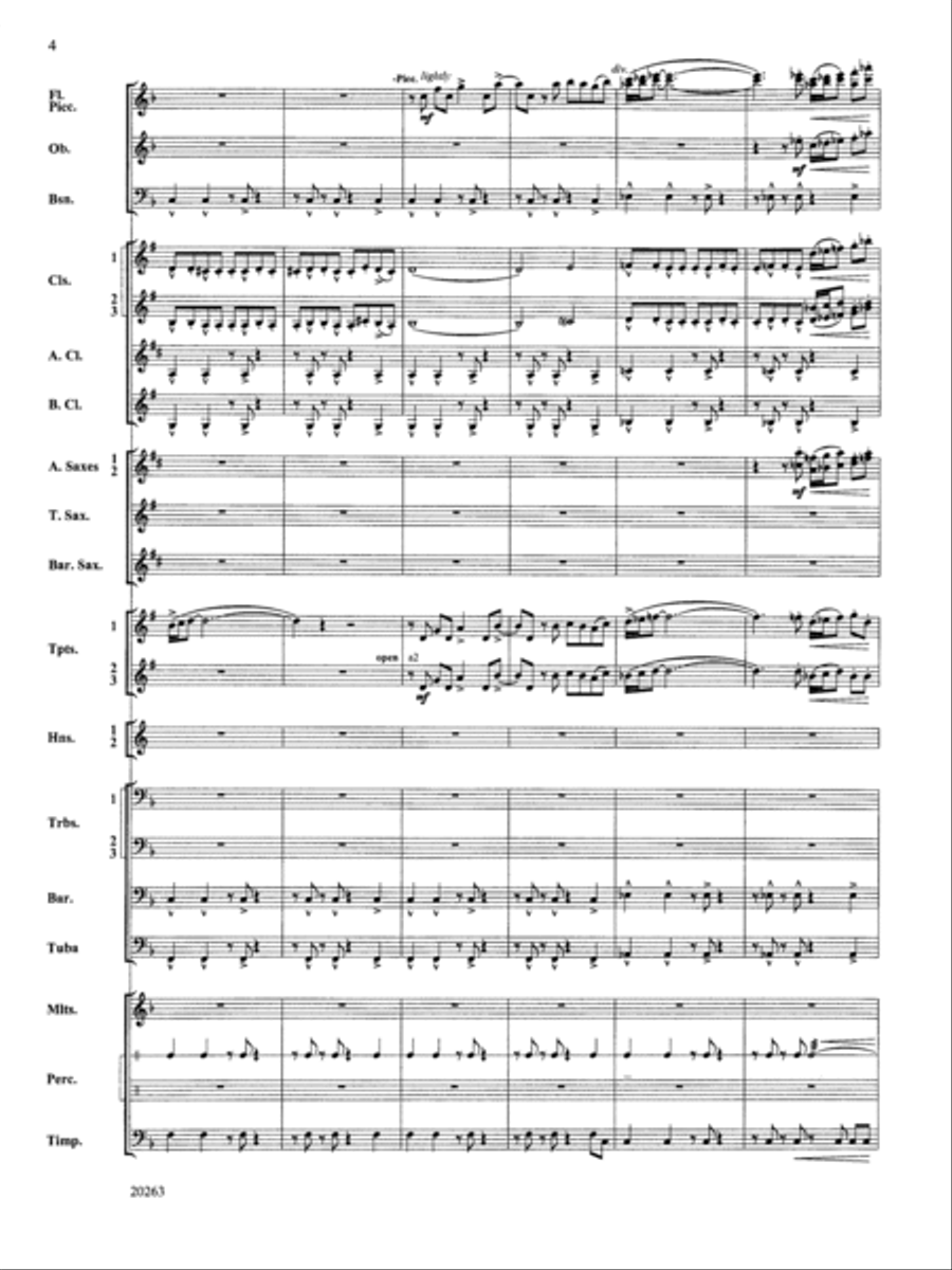 A Simple Celebration: Score Concert Band scores gallery preview page 4