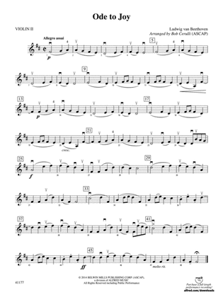 Ode to Joy: 2nd Violin