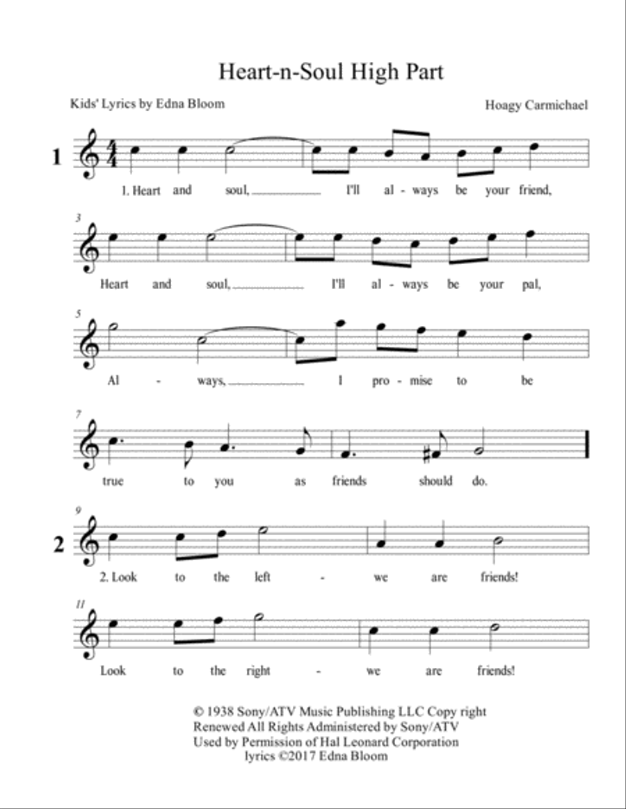 Heart And Soul Voice scores gallery preview page 2