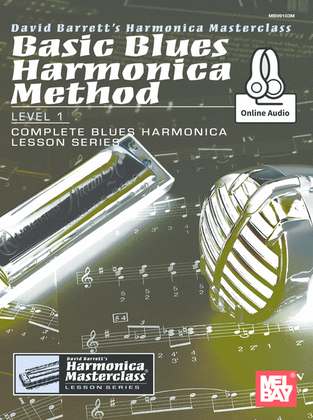 Book cover for Basic Blues Harmonica Method Level 1