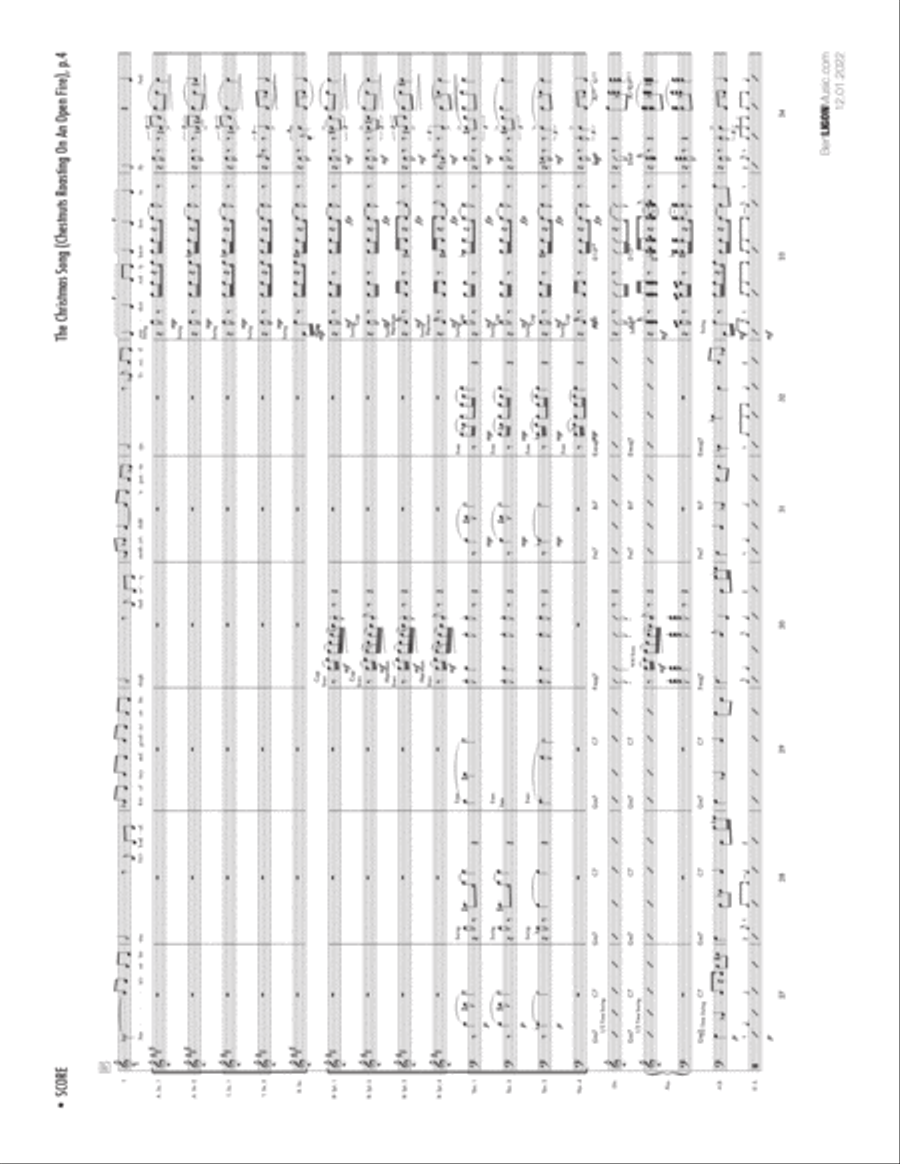 The Christmas Song (chestnuts Roasting On An Open Fire) Jazz Ensemble scores gallery preview page 4