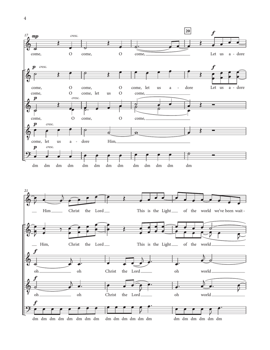 O Come (Let Us Adore) O Come (Let Us Adore) SSAA scores gallery preview page 4