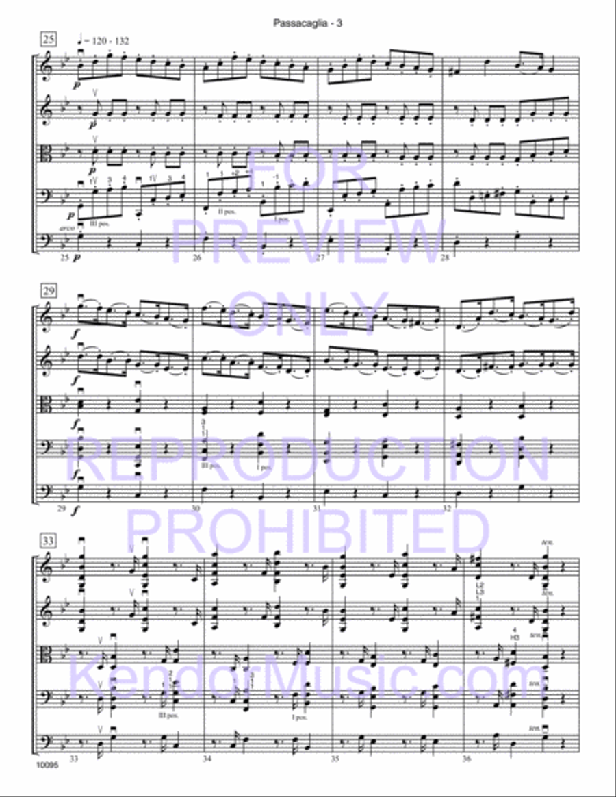 Passacaglia String Orchestra scores gallery preview page 4