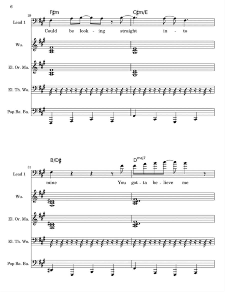 Head Over Heels Easy Piano scores gallery preview page 6