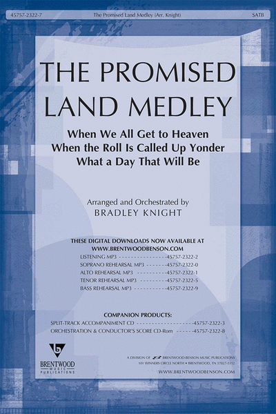 Promised Land Medley Orchestra Parts & Conductor's Score CD-ROM