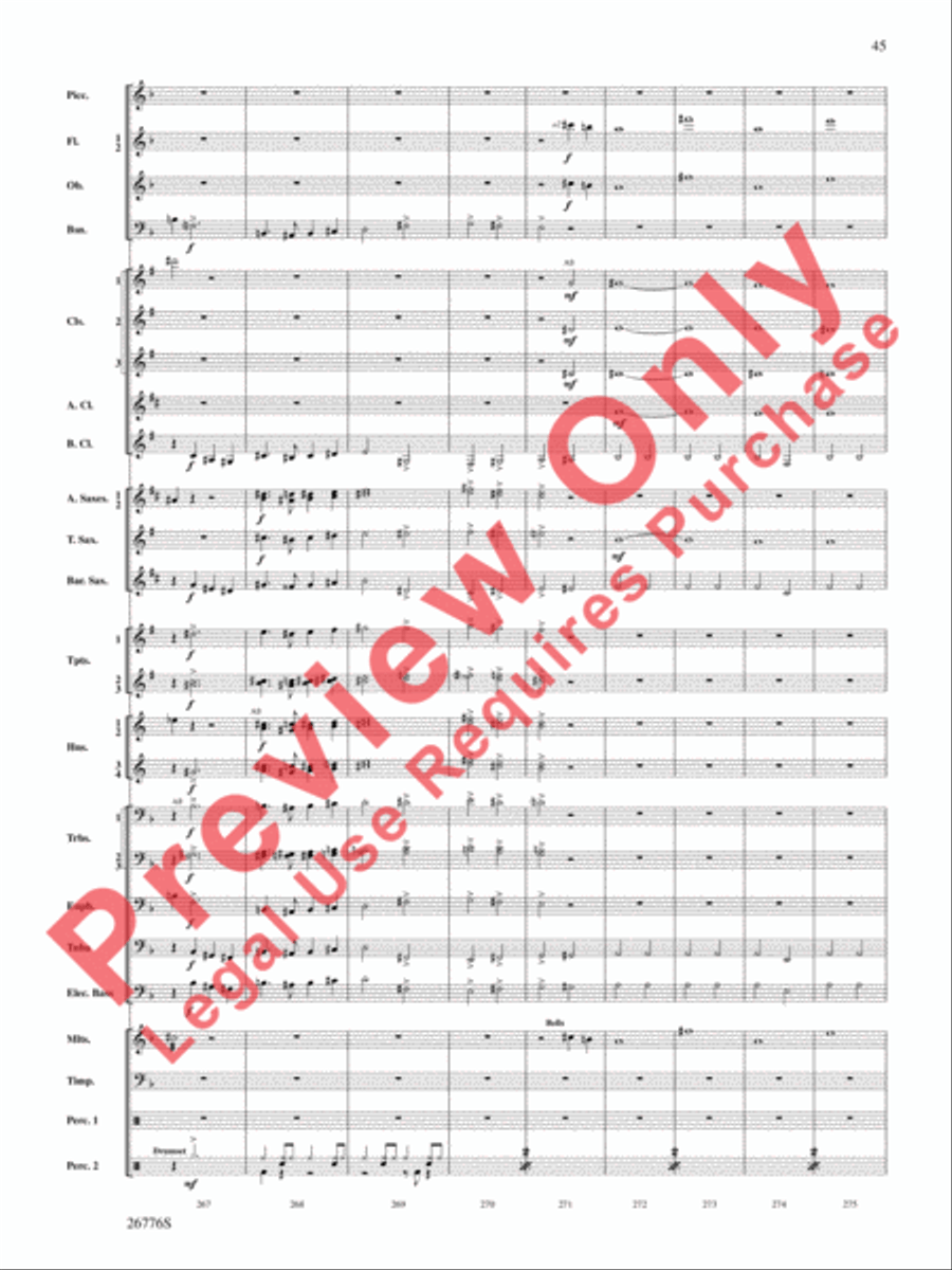 The Music of Disneyland Concert Band scores gallery preview page 46