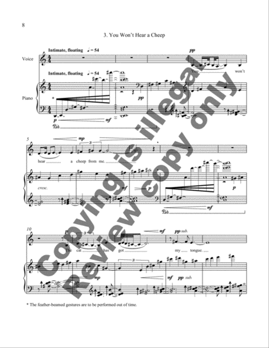 Three Robes High Voice scores gallery preview page 5