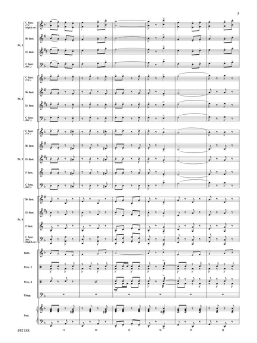 Andalucía: Score Concert Band scores gallery preview page 5