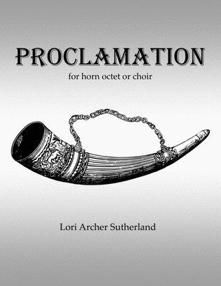 Book cover for Proclamation (higher key)