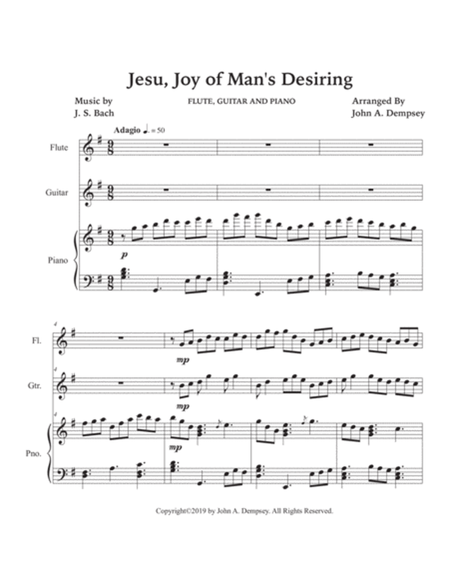 Jesu, Joy of Man's Desiring (Trio for Flute, Guitar and Piano) image number null