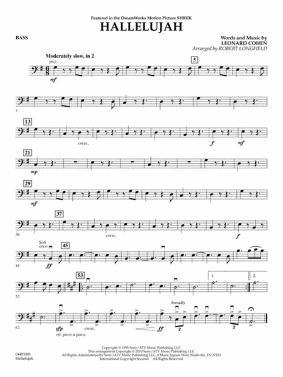 Hallelujah String Orchestra scores gallery preview page 6