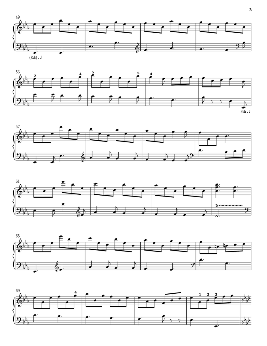 I Saw Three Ships Piano Solo scores gallery preview page 3