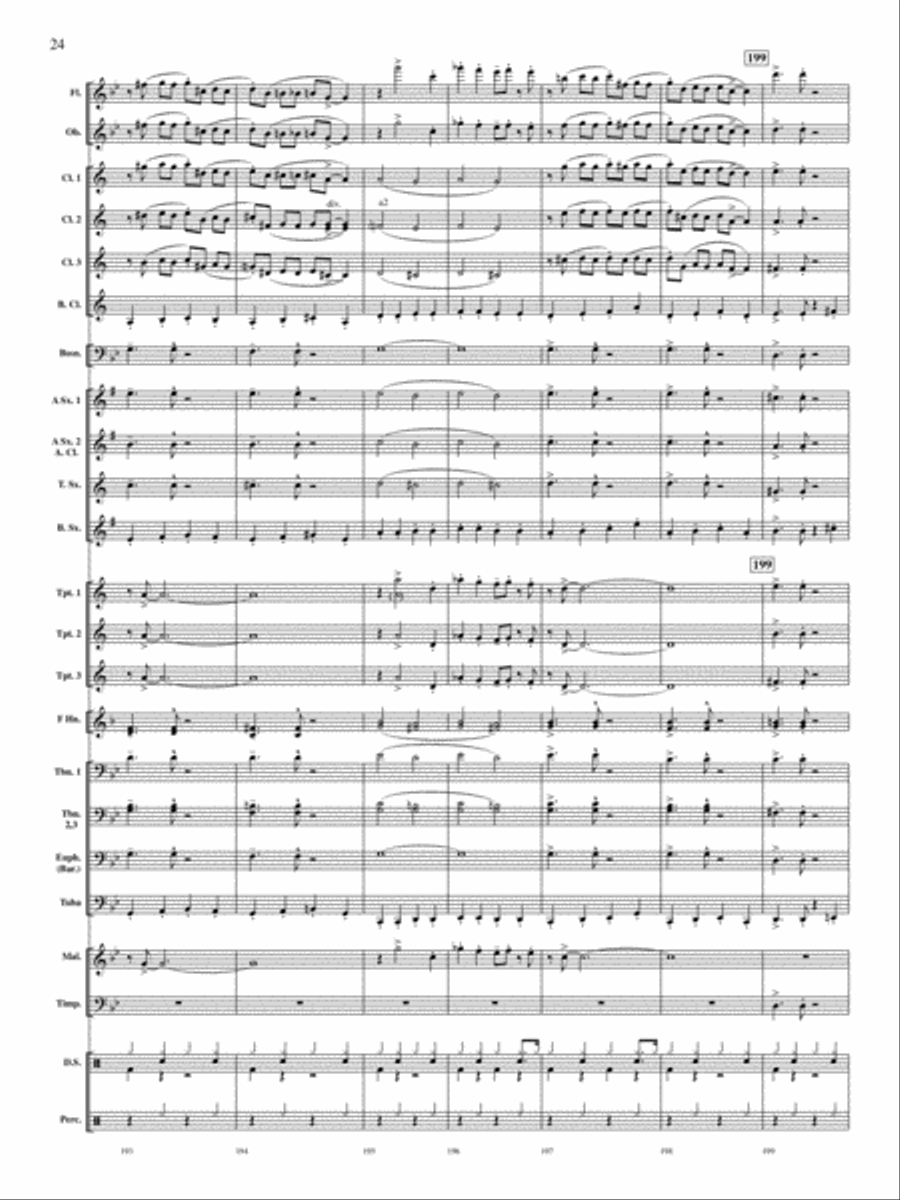 Concerto for Drum Set and Concert Band Concert Band scores gallery preview page 23