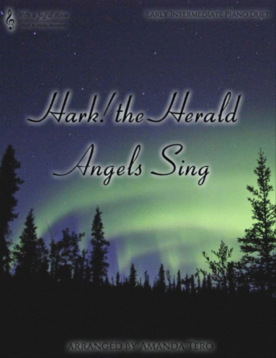Hark! the Herald Angels Sing (piano duet) Piano Duet scores gallery preview page 1