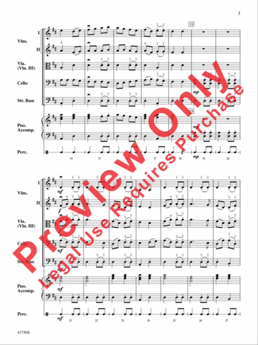 King Henry's Choice String Orchestra scores gallery preview page 4