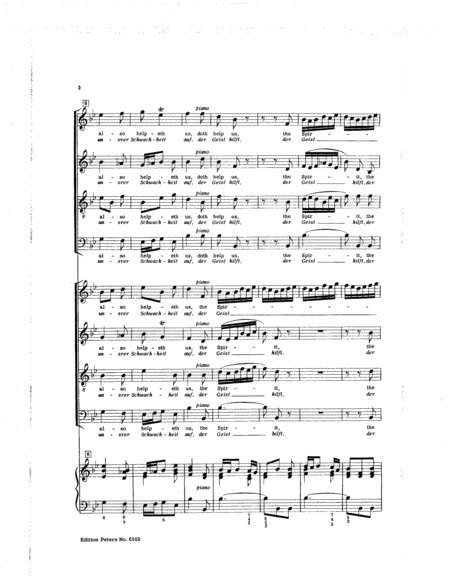 Motet II BWV 226 (The Spirit also helpeth us)