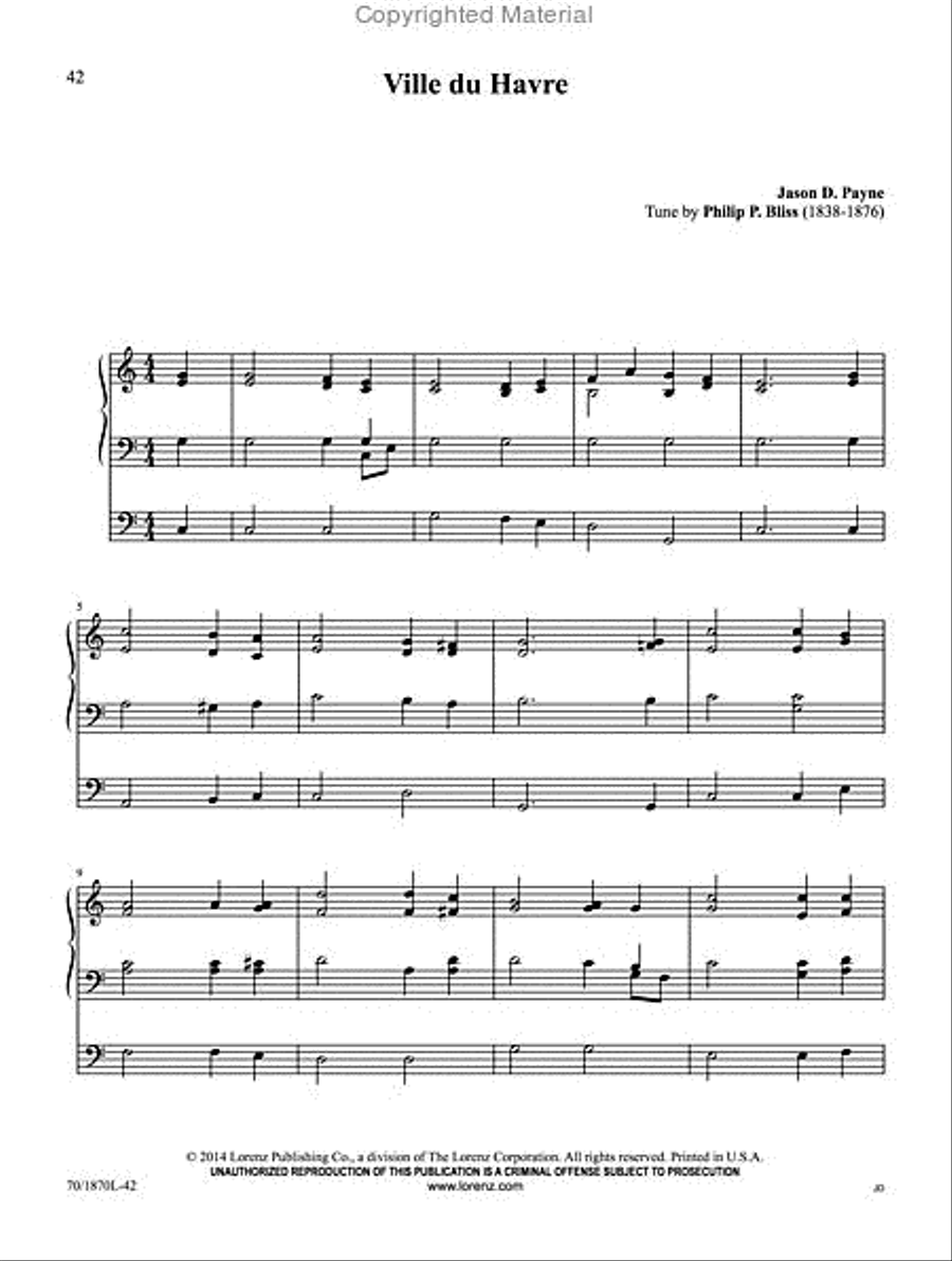 Festive Hymn Tune Harmonizations Organ Solo scores gallery preview page 4