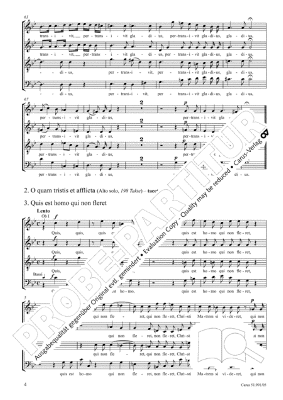 Stabat mater 4-Part scores gallery preview page 5