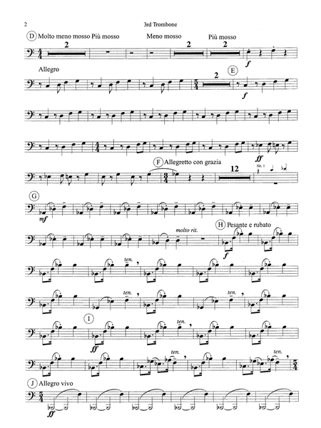 Symphonic Dance No. 3 ("Fiesta"): 3rd Trombone