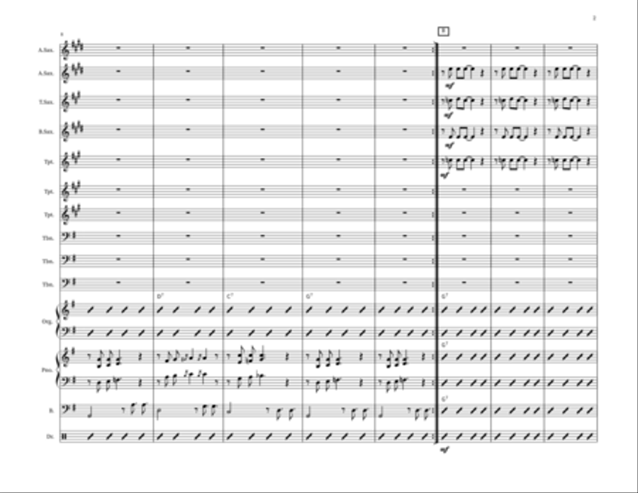 Blues For New Orleans Jazz Ensemble scores gallery preview page 2