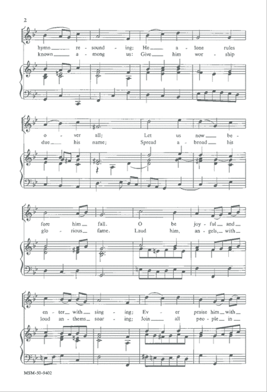 Come with Hearts and Voices Sounding Unison Choir scores gallery preview page 3