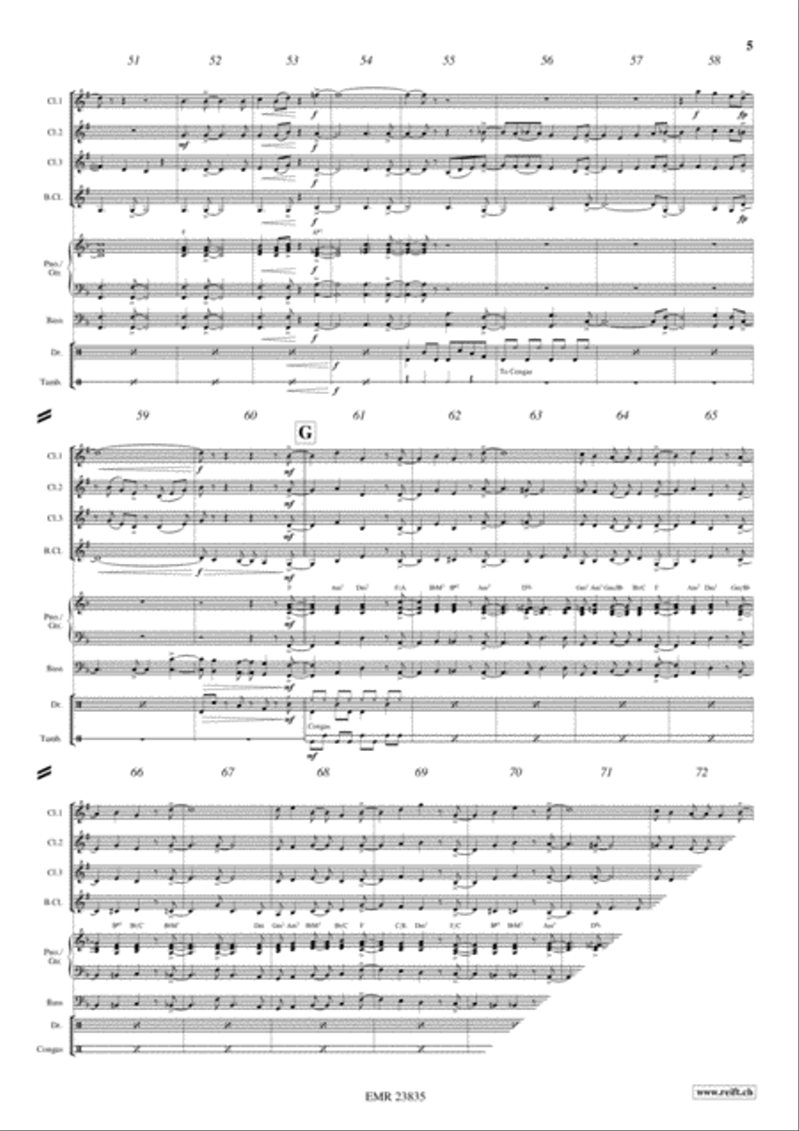 Birdland Birdland Clarinet scores gallery preview page 5