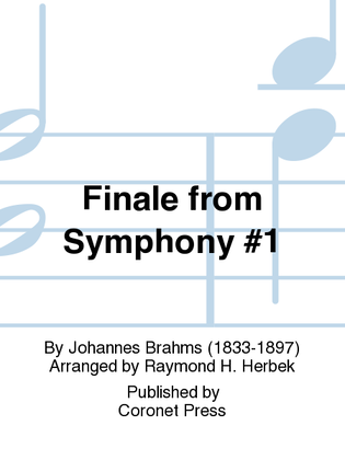 Book cover for Finale From Symphony No. 1