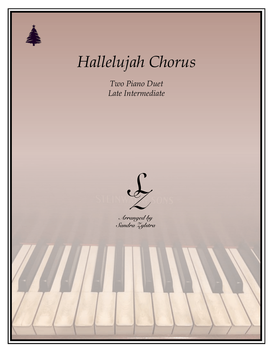 Hallelujah Chorus (2 piano duet) Choir scores gallery preview page 1