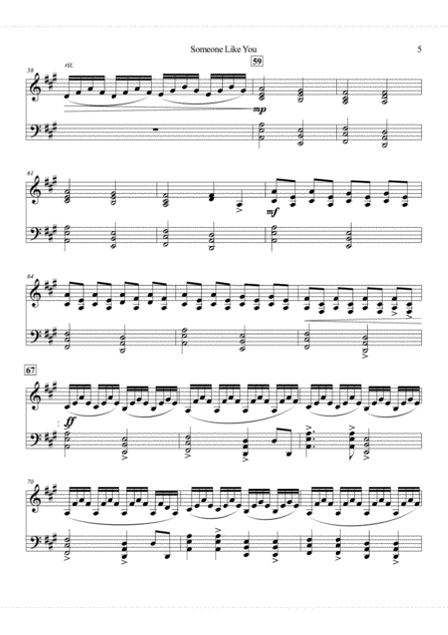 Someone Like You Small Ensemble scores gallery preview page 5
