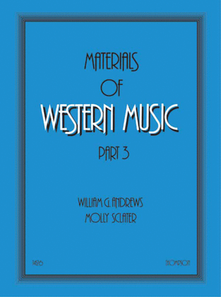Book cover for Materials of Western Music