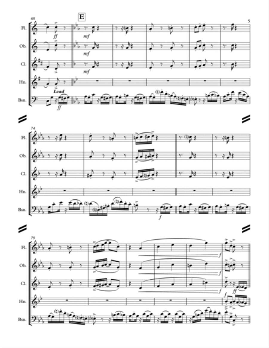 Tico-Tico no fubá (for Woodwind Quintet) Woodwind Quintet scores gallery preview page 6