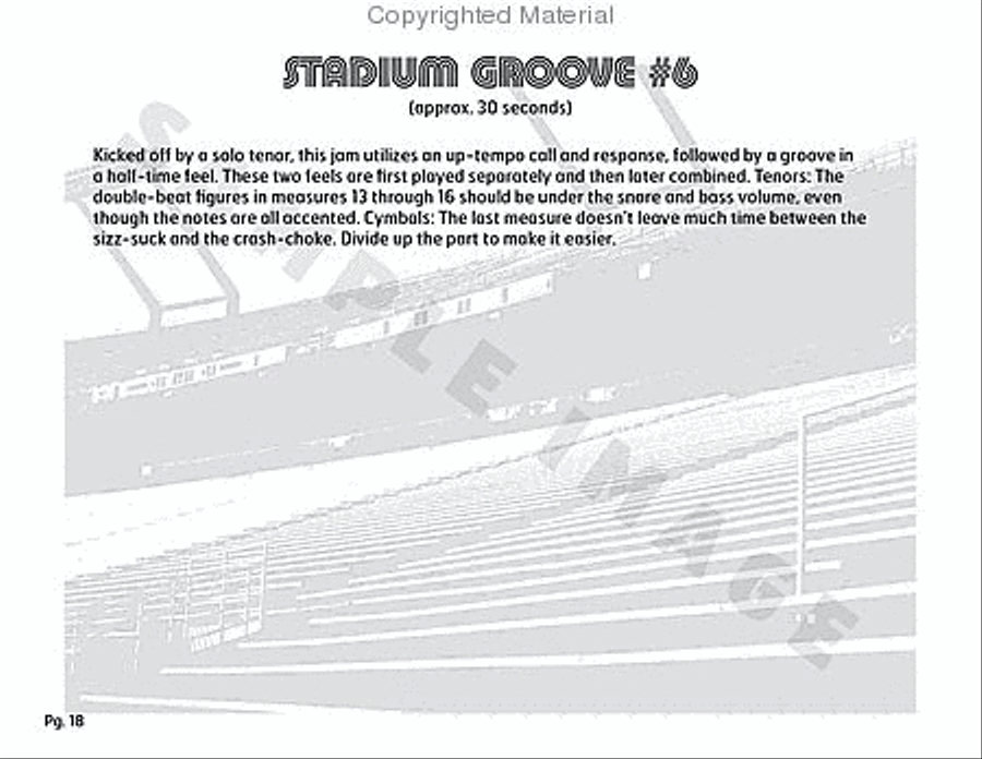 Stadium 54 Percussion scores gallery preview page 33