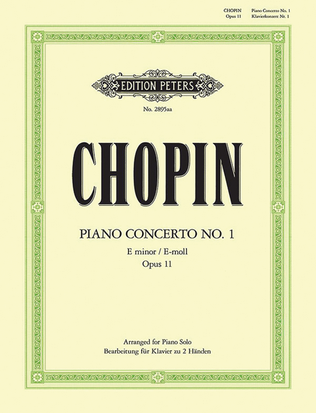 Book cover for Piano Concerto No. 1 in E minor Op. 11 (Arranged for Piano Solo)
