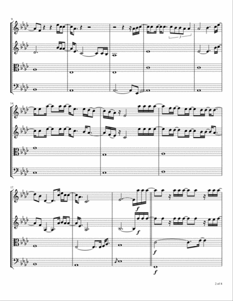 There Was Jesus String Quartet scores gallery preview page 3