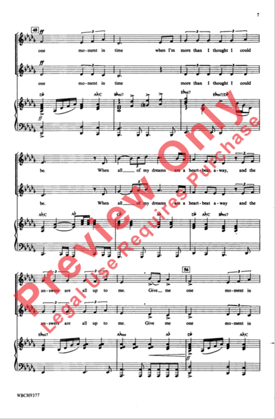 One Moment in Time 2-Part scores gallery preview page 7