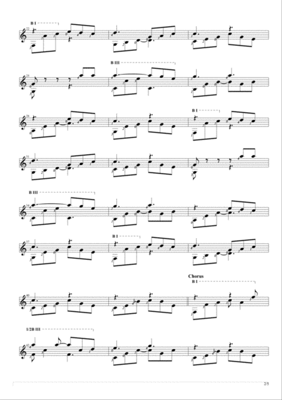 When A Man Loves A Woman Guitar Solo scores gallery preview page 2