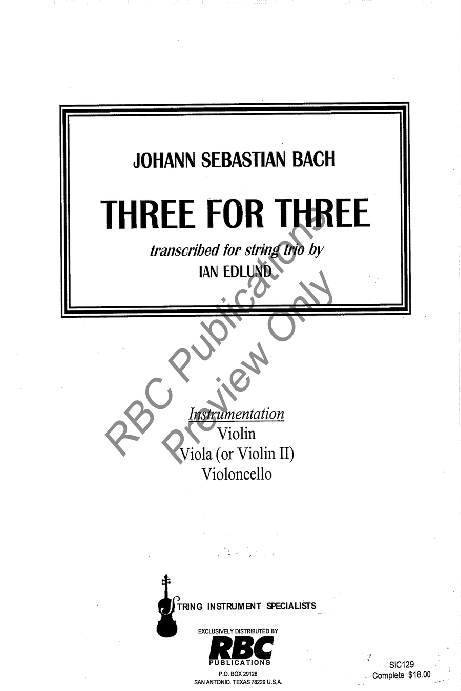 Three For Three String Trio scores gallery preview page 2