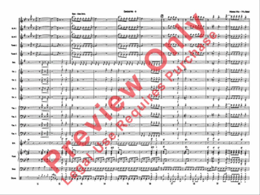 Mamma Mia---It's ABBA! Jazz Ensemble scores gallery preview page 10