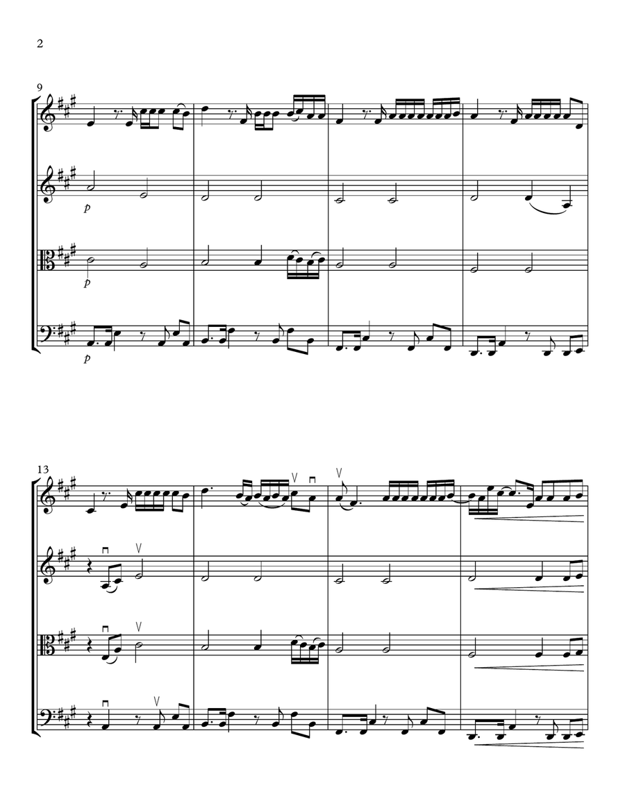 Halo String Quartet scores gallery preview page 2