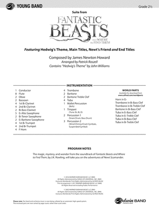 Suite from Fantastic Beasts and Where to Find Them: Score