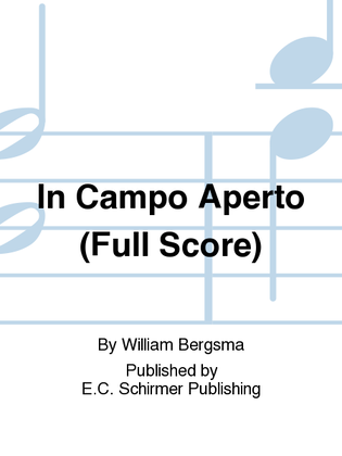 In Campo Aperto (Additional Full Score)
