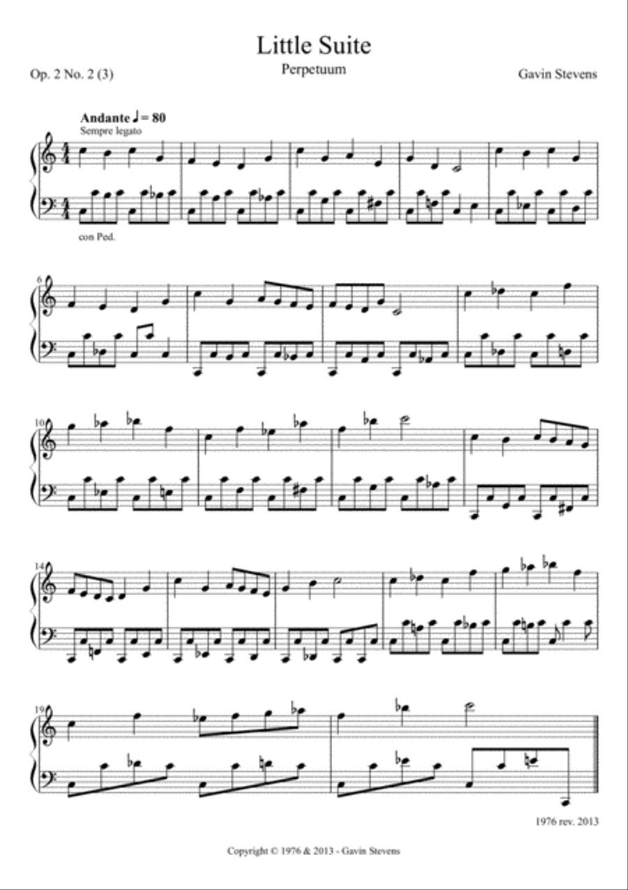 Perpetuum Perpetuum Piano Solo scores gallery preview page 1