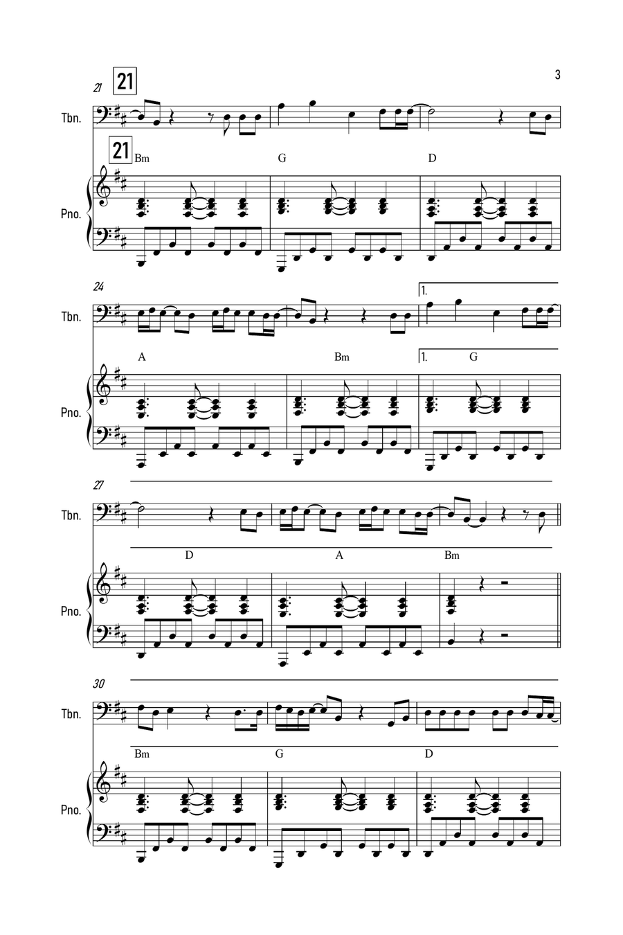 Purple Disco Machine Piano scores gallery preview page 3