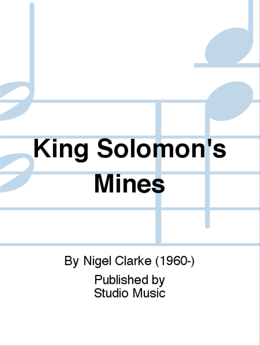 King Solomon's Mines King Solomon's Mines Concert Band scores gallery preview page 1