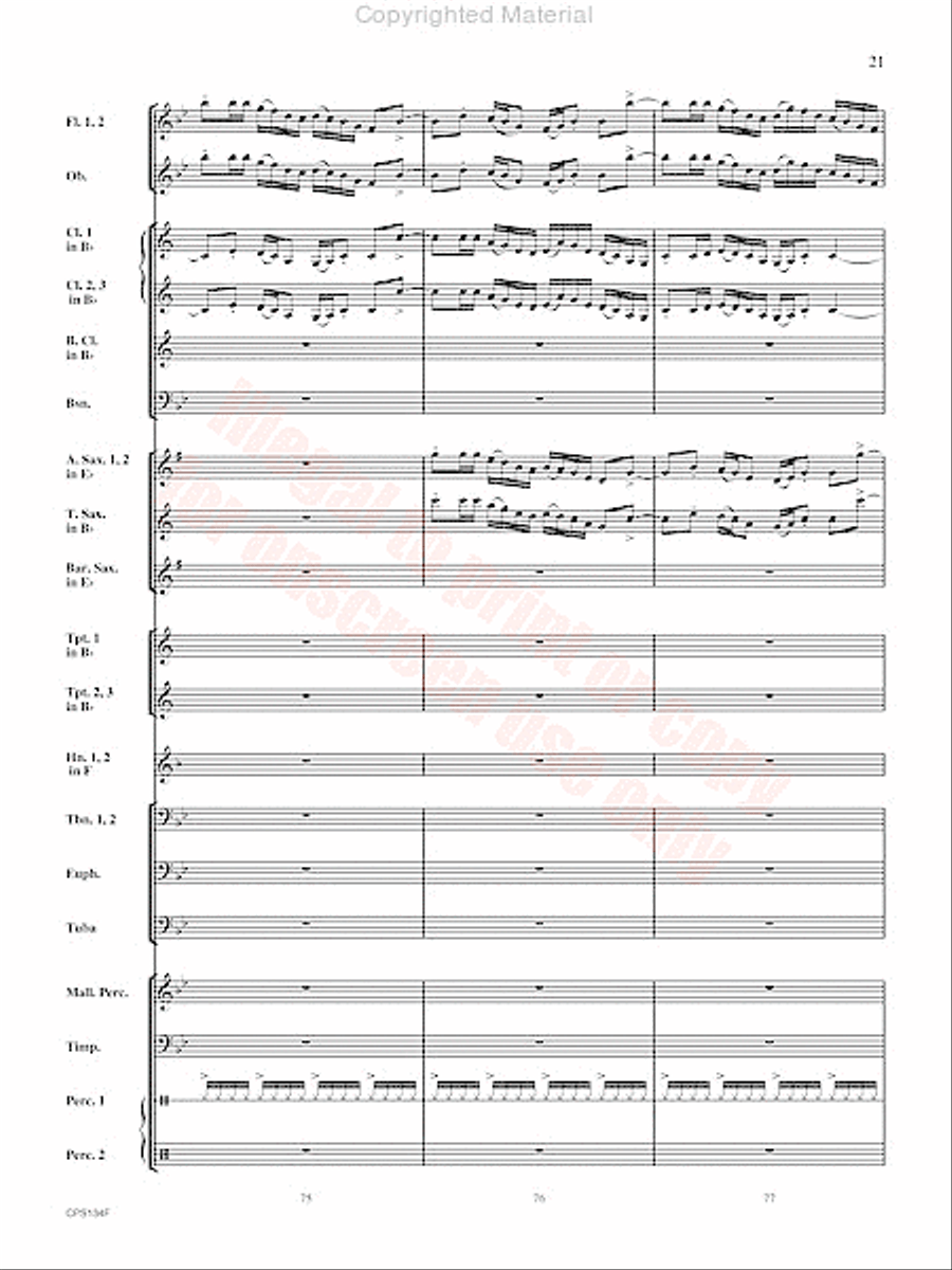 Chisholm Trail Concert Band scores gallery preview page 22