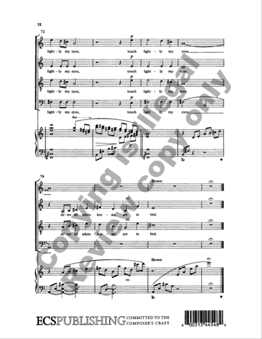 White Horses 4-Part scores gallery preview page 23