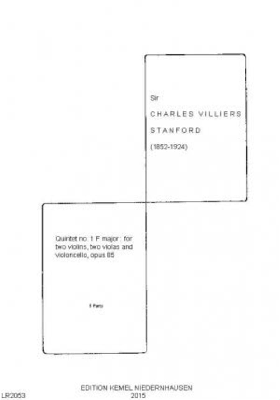 Quintet no. 1 F major Cello scores gallery preview page 1