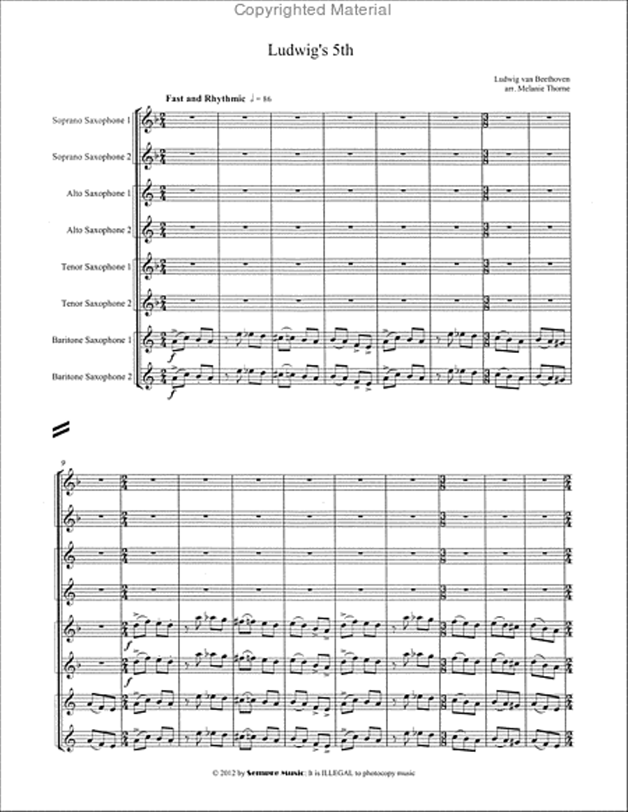 Ludwig's 5th Ludwig's 5th Large Ensemble scores gallery preview page 2