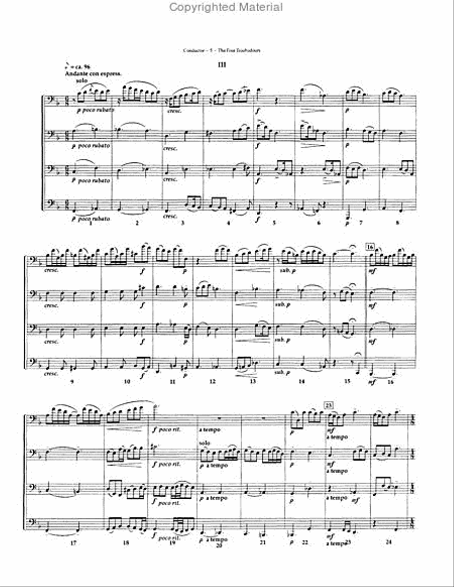 The Four Troubadours The Four Troubadours EETT scores gallery preview page 4