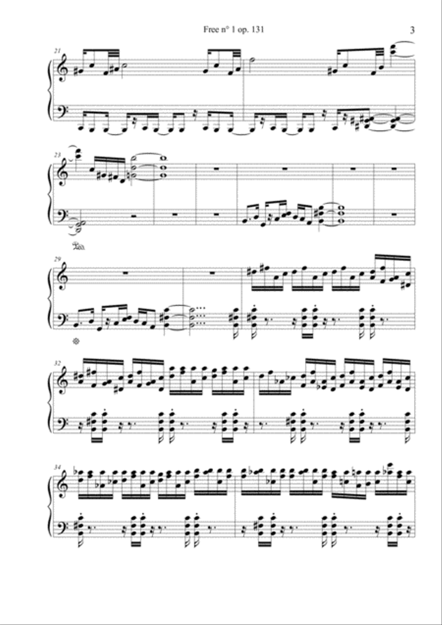 Free n° 1 op. 131 Piano Solo scores gallery preview page 3